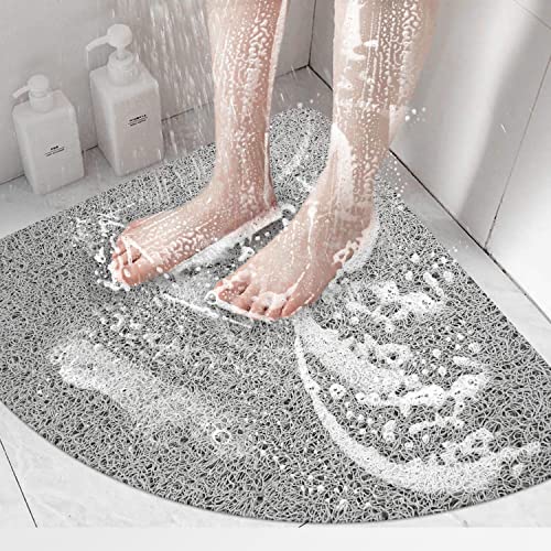 Duschmatte rutschfest Dreieckig, 60 x 60 cm Weich Komfort Sicherheits Badewannenmatte, Antibakterielle Badematte mit Ablauflöchern, Antirutschmatte Dusche für Badewanne und Nassbereiche von MORROWCAMP