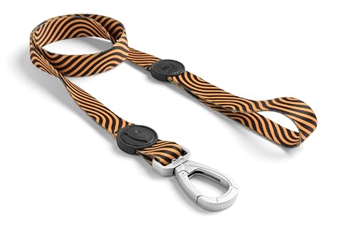 MORSO® Hundeleine für kleine Hunde, Größe S 120 cm, gelb/orange und schwarz von MORSO