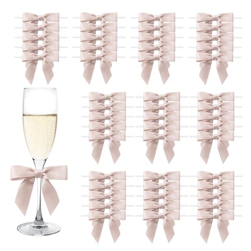 MORSUNBELA Altrosa Schleifen Deko Hochzeit Geschenkschleifen Kleine Geschenk Schleife für Weihnachten Geburtstag Kommunion,50 Stück,Rosa MORSUNBELA Altrosa Schleifen Deko Hochzeit Geschenkschleifen Kleine Geschenk Schleife für Weihnachten Geburtstag Kommunion,50 Stück,Rosa von MORSUNBELA