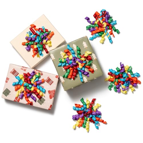 MORSUNBELA Geschenkband, Geschenkschleifen Selbstklebende Schleifen, 6 Stück Schleifen Deko Selbstklebende Band, für Hochzeit Party Geschenke Einpacken Dekoration (Gemischte) von MORSUNBELA