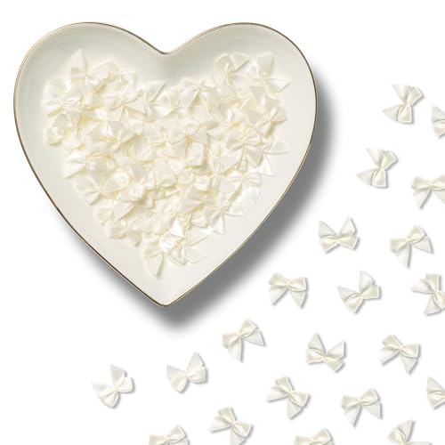 MORSUNBELA Geschenkschleifen, 100 Stück Mini Schleifen Deko, Selbstklebend Kleine Schleifen Satinschleifen Deko für DIY Nähen Hochzeit Karten Geschenk - Beige MORSUNBELA Geschenkschleifen, 100 Stück Mini Schleifen Deko, Selbstklebend Kleine Schleifen Satinschleifen Deko für DIY Nähen Hochzeit Karten Geschenk - Beige von MORSUNBELA