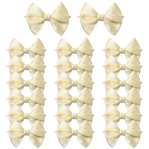 MORSUNBELA Geschenkschleifen, Schleifen Deko 20 Stück Kleine Schleifen, Satinschleifen für DIY Gastgeschenke Hochzeit Deko Party Geburtstag, Beige MORSUNBELA Geschenkschleifen, Schleifen Deko 20 Stück Kleine Schleifen, Satinschleifen für DIY Gastgeschenke Hochzeit Deko Party Geburtstag, Beige von MORSUNBELA