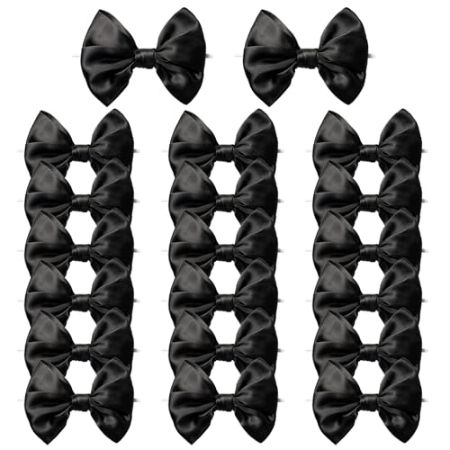 MORSUNBELA Geschenkschleifen, Schleifen Deko 20 Stück Kleine Schleifen, Satinschleifen für DIY Gastgeschenke Hochzeit Deko Party Geburtstag, Schwarz MORSUNBELA Geschenkschleifen, Schleifen Deko 20 Stück Kleine Schleifen, Satinschleifen für DIY Gastgeschenke Hochzeit Deko Party Geburtstag, Schwarz von MORSUNBELA