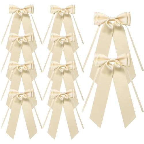 MORSUNBELA Geschenkschleifen Beige Schleifen Deko, Haarschmuck mit Schleife 10 Stück Satinschleifen Autoschleifen, für Hochzeit Haarschmuck Feiertagsdekoration oder Geschenke MORSUNBELA Geschenkschleifen Beige Schleifen Deko, Haarschmuck mit Schleife 10 Stück Satinschleifen Autoschleifen, für Hochzeit Haarschmuck Feiertagsdekoration oder Geschenke von MORSUNBELA