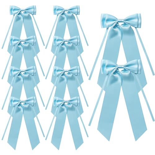 MORSUNBELA Geschenkschleifen Blau Schleifen Deko, Haarschmuck mit Schleife 10 Stück Satinschleifen Autoschleifen, für Hochzeit Haarschmuck Feiertagsdekoration oder Geschenke MORSUNBELA Geschenkschleifen Blau Schleifen Deko, Haarschmuck mit Schleife 10 Stück Satinschleifen Autoschleifen, für Hochzeit Haarschmuck Feiertagsdekoration oder Geschenke von MORSUNBELA