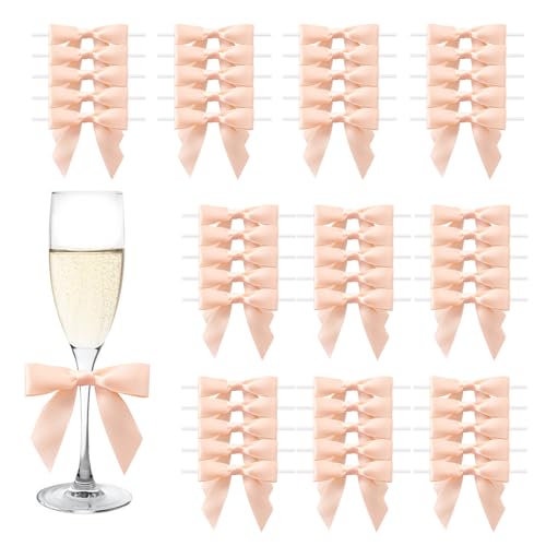 MORSUNBELA Geschenkschleifen Hochzeit Deko Kleine Schleifen Geschenk Mini Schleife für Geburtstag Kommunion Weihnachten,50 Stück,Aprikose MORSUNBELA Geschenkschleifen Hochzeit Deko Kleine Schleifen Geschenk Mini Schleife für Geburtstag Kommunion Weihnachten,50 Stück,Aprikose von MORSUNBELA