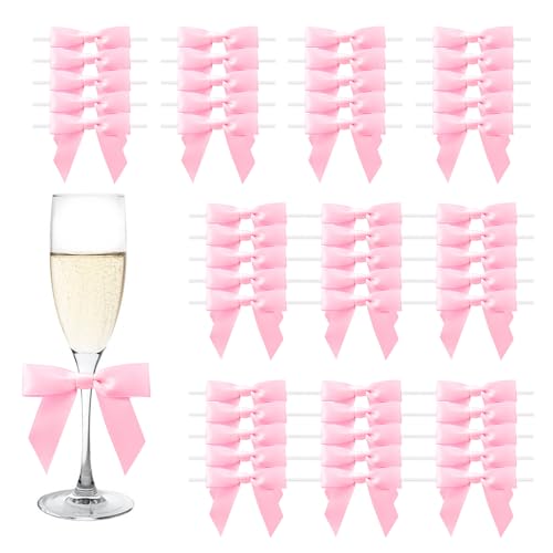 MORSUNBELA Rosa Geschenkschleifen Hochzeit Deko Kleine Schleifen Geschenk Mini Schleife für Geburtstag Kommunion Weihnachten,50 Stück MORSUNBELA Rosa Geschenkschleifen Hochzeit Deko Kleine Schleifen Geschenk Mini Schleife für Geburtstag Kommunion Weihnachten,50 Stück von MORSUNBELA
