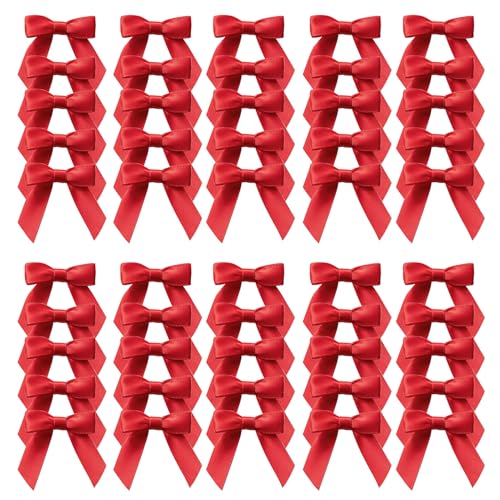 MORSUNBELA Rote Schleifen Deko Hochzeit Geschenkschleifen Schleife Geschenk für Geburtstag Kommunion,50 Stück,Kleine,Rot MORSUNBELA Rote Schleifen Deko Hochzeit Geschenkschleifen Schleife Geschenk für Geburtstag Kommunion,50 Stück,Kleine,Rot von MORSUNBELA