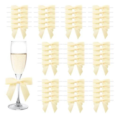 MORSUNBELA Schleifen Beige Deko Hochzeit Geschenkschleifen Kleine Geschenk Schleife für Weihnachten Geburtstag Kommunion,50 Stück MORSUNBELA Schleifen Beige Deko Hochzeit Geschenkschleifen Kleine Geschenk Schleife für Weihnachten Geburtstag Kommunion,50 Stück von MORSUNBELA