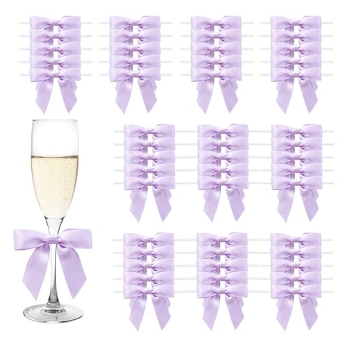 MORSUNBELA Schleifen Deko Geburtstag Lila Geschenkschleifen Klein Geschenk Schleife für Hochzeit Kommunion Weihnachten,50 Stück MORSUNBELA Schleifen Deko Geburtstag Lila Geschenkschleifen Klein Geschenk Schleife für Hochzeit Kommunion Weihnachten,50 Stück von MORSUNBELA