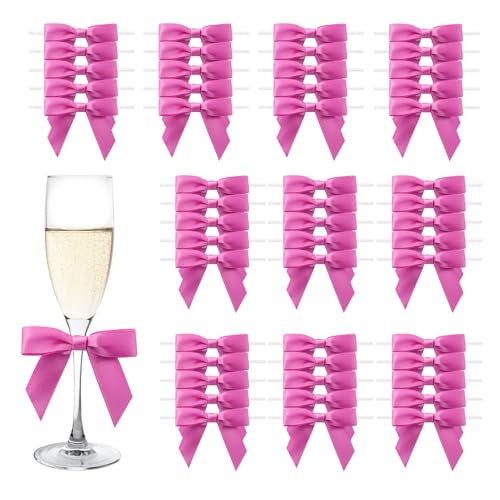 MORSUNBELA Schleifen Deko Kleine Rosenrot Geschenkschleifen Mini Geschenk Schleife für Gastgeschenke Hochzeit Geburtstag Kommunion,50 Stück MORSUNBELA Schleifen Deko Kleine Rosenrot Geschenkschleifen Mini Geschenk Schleife für Gastgeschenke Hochzeit Geburtstag Kommunion,50 Stück von MORSUNBELA