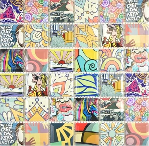 Keramik Mosaik Fliese Bunte Retro Style Mosaikfliesen POP UP ART Design Küchenrückwand MODERN ART Keramik Mosaik Fliese Bunte Retro Style Mosaikfliesen POP UP ART Design Küchenrückwand MODERN ART von MOSANI