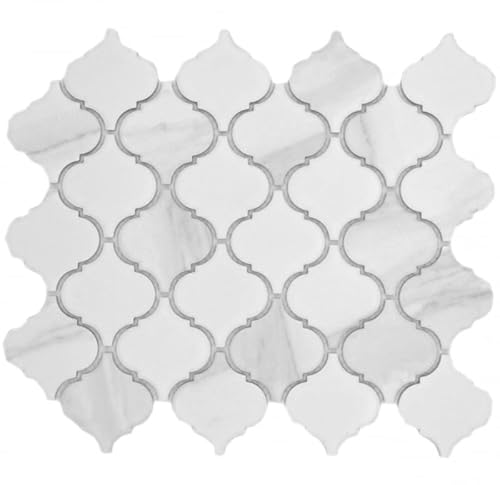 Keramik Mosaik Florentiner Carrara Optik Vintage weiß grau matt MOS13-0201 Keramik Mosaik Florentiner Carrara Optik Vintage weiß grau matt MOS13-0201 von MOSANI