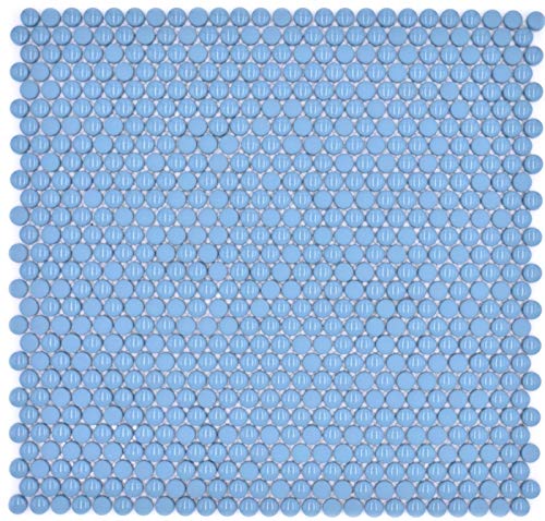 Knopfmosaik Loop Rundmosaik blau glänzend matt Wand Fliesenspiegel Küche Bad MOS140-0411 Knopfmosaik Loop Rundmosaik blau glänzend matt Wand Fliesenspiegel Küche Bad MOS140-0411 von MOSANI