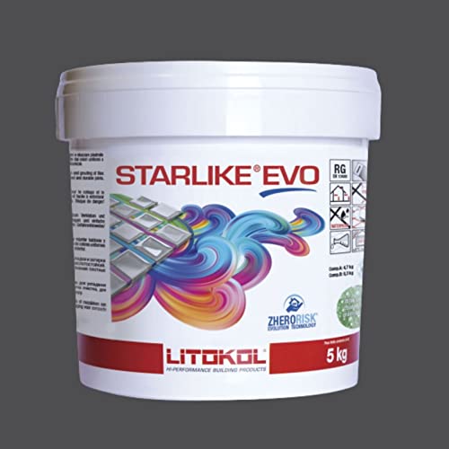 Litokol STARLIKE EVO 140 NERO GRAFITE dunkel grau Epoxidharz Kleber Fuge 5 Kg Eimer Litokol STARLIKE EVO 140 NERO GRAFITE dunkel grau Epoxidharz Kleber Fuge 5 Kg Eimer von MOSANI