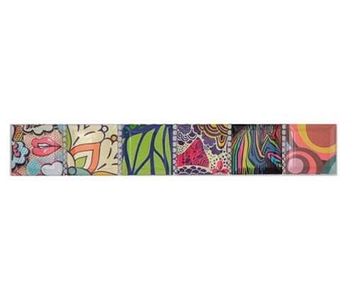 Mosaik Borde Bordüre bunt Retro Motiv Mosaik Pop UP ART MOS14BOR-1606 von MOSANI