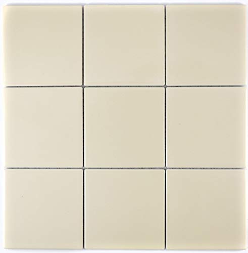 Mosaik Fliese Wand Keramik beige glänzend Fliese WC Badfliese Küchenfliese Wandfliese - MOS23-1201 von MOSANI