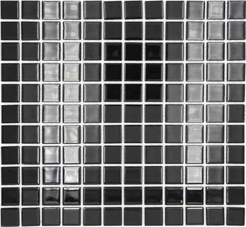 Mosaikfliese Glasmosaik schwarz Mosaikmatte MOS60-0304 Mosaikfliese Glasmosaik schwarz Mosaikmatte MOS60-0304 von MOSANI