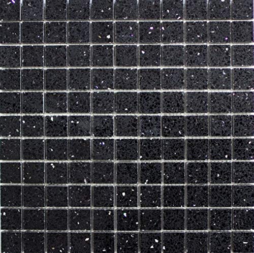 Mosaikfliesen Quarz Komposit Kunststein Artificial schwarz MOS46-ASM22 Mosaikfliesen Quarz Komposit Kunststein Artificial schwarz MOS46-ASM22 von MOSANI