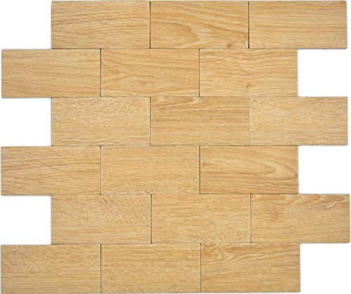 selbst"kle"bende Mosaikfolie Wandverblender Vinyl Holzoptik Buche Subway Küchenrückwand Fliesenspiegel selbst"kle"bende Mosaikfolie Wandverblender Vinyl Holzoptik Buche Subway Küchenrückwand Fliesenspiegel von MOSANI