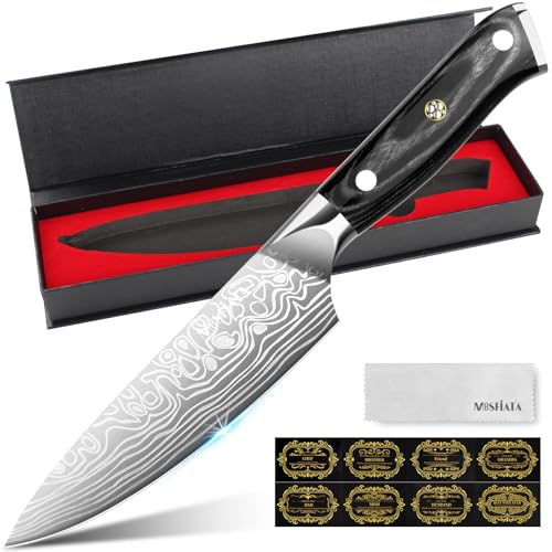 MOSFiATA Kochmesser 6 Zoll - Extrem scharfes Fleischmesser aus hochwertigem EN1.4116 Stahl, ideal für Profiköche, Kochmesser Messer Küchenmesser Chef Knife, inklusive eleganter Geschenkverpackung von MOSFiATA