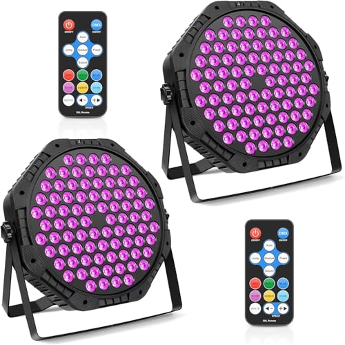 MOSFiATA Par LED Bühnenlicht RGBW Partylicht Scheinwerfer mit 84 Starker LEDs & Fernbedienung für Disco, DJ, Partys & Events, 2er Set MOSFiATA Par LED Bühnenlicht RGBW Partylicht Scheinwerfer mit 84 Starker LEDs & Fernbedienung für Disco, DJ, Partys & Events, 2er Set von MOSFiATA