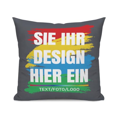 MOSGDBV Personalisierte KissenhüLle Mit Optionaler FüLlung – Mit Text, Namen, Foto Oder Logo Selbst Gestalten – Weicher & Langlebiger Kissenbezug, Personalisierte Geschenk Zum Valentinstag MOSGDBV Personalisierte KissenhüLle Mit Optionaler FüLlung – Mit Text, Namen, Foto Oder Logo Selbst Gestalten – Weicher & Langlebiger Kissenbezug, Personalisierte Geschenk Zum Valentinstag von MOSGDBV