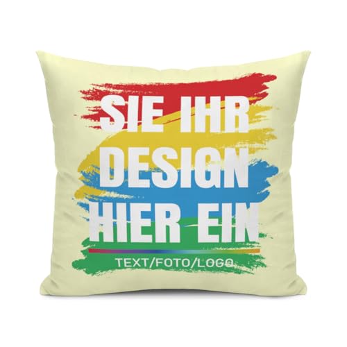 MOSGDBV Personalisierte KissenhüLle Mit Optionaler FüLlung – Mit Text, Namen, Foto Oder Logo Selbst Gestalten – Weicher & Langlebiger Kissenbezug, Personalisierte Geschenk Zum Valentinstag MOSGDBV Personalisierte KissenhüLle Mit Optionaler FüLlung – Mit Text, Namen, Foto Oder Logo Selbst Gestalten – Weicher & Langlebiger Kissenbezug, Personalisierte Geschenk Zum Valentinstag von MOSGDBV
