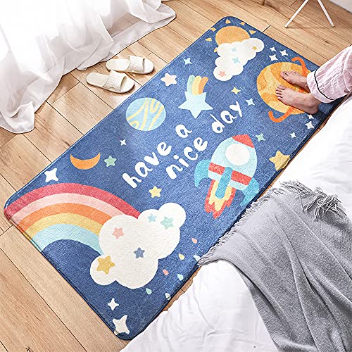 Läufer Teppich Rechteck Runner Modern Kinderteppich Waschbare für Babyzimmer Kleinkinderzimmer Wohnzimmer Schlafzimmer Kinderteppiche Teppiche Flauschige Kinder Schutzmatten Kindermatte 40 x 120 cm von MOSHOINOT