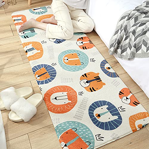 Läufer Teppich Rechteck Runner Modern Kinderteppich Waschbare für Babyzimmer Kleinkinderzimmer Wohnzimmer Schlafzimmer Kinderteppiche Teppiche Flauschige Kinder Schutzmatten Kindermatte 60 x 160 cm von MOSHOINOT