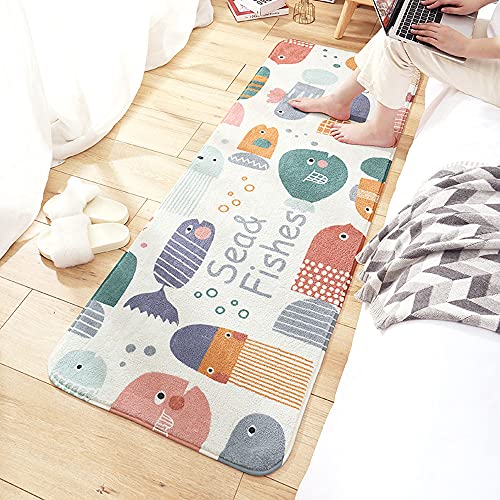 Läufer Teppich Rechteck Runner Modern Kinderteppich Waschbare für Babyzimmer Kleinkinderzimmer Wohnzimmer Schlafzimmer Kinderteppiche Teppiche Flauschige Kinder Schutzmatten Kindermatte 60 x 160 cm von MOSHOINOT