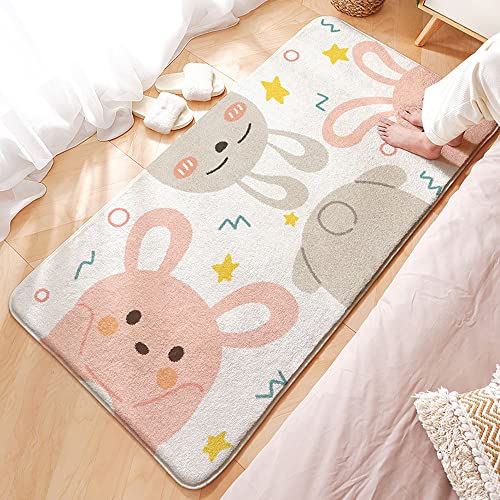 MOSHOINOT Bettvorleger Kinderzimmer Waschbar Läufer Teppich Rechteck Runner Modern Kinderteppich Waschbare für Babyzimmer Kleinkinderzimmer Schlafzimmer Kinderteppiche Teppiche Flauschige 40 x 120 cm von MOSHOINOT