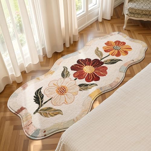 MOSHOINOT Läufer Runner Teppich Rechteck Modern Waschbare für Wohnzimmer Schlafzimmer Blumen Teppiche Flauschige Schutzmatten 50 x 110 cm MOSHOINOT Läufer Runner Teppich Rechteck Modern Waschbare für Wohnzimmer Schlafzimmer Blumen Teppiche Flauschige Schutzmatten 50 x 110 cm von MOSHOINOT