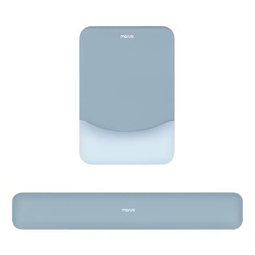 MOSISO Handgelenkstütze für Mauspad&Tastatur Set, Rechteckig Ergonomisch Mauspad Rutschfest Basis Home/Büro Schmerzlinderung&Typing Kissen mit Neopren Cloth&Erhöht Gebogen Memory Schaum,Aquamarin MOSISO Handgelenkstütze für Mauspad&Tastatur Set, Rechteckig Ergonomisch Mauspad Rutschfest Basis Home/Büro Schmerzlinderung&Typing Kissen mit Neopren Cloth&Erhöht Gebogen Memory Schaum,Aquamarin von MOSISO