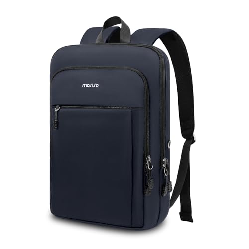 MOSISO Laptop Rucksack für Herren, Schlanker Leicht Kompakter Computer Rucksack für College Arbeit Business Büro Reisen, 15,6 Zoll Wasserdicht Laptop Tasche Casual Daypack mit Gepäckriemen, Marineblau MOSISO Laptop Rucksack für Herren, Schlanker Leicht Kompakter Computer Rucksack für College Arbeit Business Büro Reisen, 15,6 Zoll Wasserdicht Laptop Tasche Casual Daypack mit Gepäckriemen, Marineblau von MOSISO