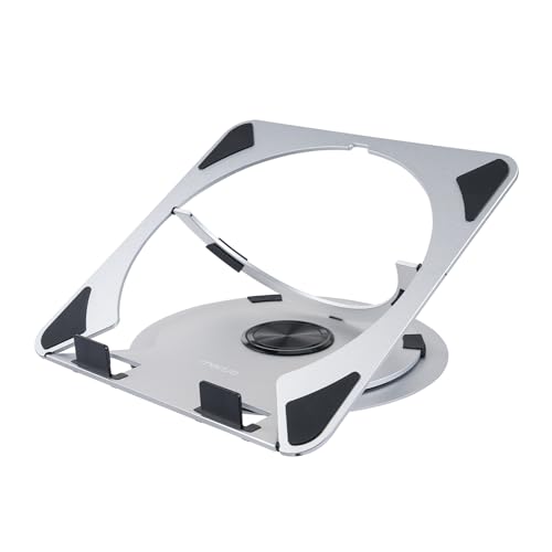 MOSISO Laptopständer für Schreibtisch,Einstellbar Aluminium Legierung Computerständer mit 360 Grad Drehen Basis,Ergonomisch Tastatur Steigleitung Ständer für Arbeit,Kompatibel mit Allen Laptops,Silber MOSISO Laptopständer für Schreibtisch,Einstellbar Aluminium Legierung Computerständer mit 360 Grad Drehen Basis,Ergonomisch Tastatur Steigleitung Ständer für Arbeit,Kompatibel mit Allen Laptops,Silber von MOSISO