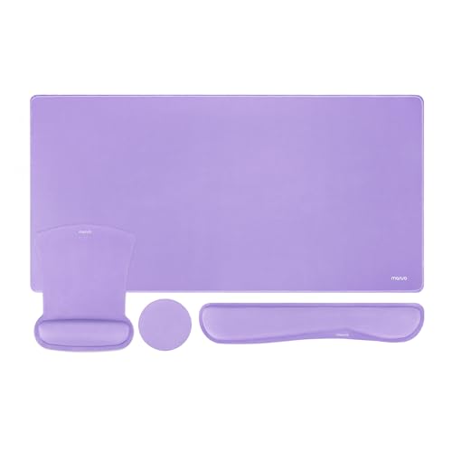 MOSISO Mauspad Set,Großes Gaming Pad&Tastatur Handballenauflage&Maus Handgelenkstütze&Untersetzer,Ergonomisch Rutschfest Mauspad&Easy Typing Kissen mit Memory Schaum für Zuhause Büro,Lila MOSISO Mauspad Set,Großes Gaming Pad&Tastatur Handballenauflage&Maus Handgelenkstütze&Untersetzer,Ergonomisch Rutschfest Mauspad&Easy Typing Kissen mit Memory Schaum für Zuhause Büro,Lila von MOSISO