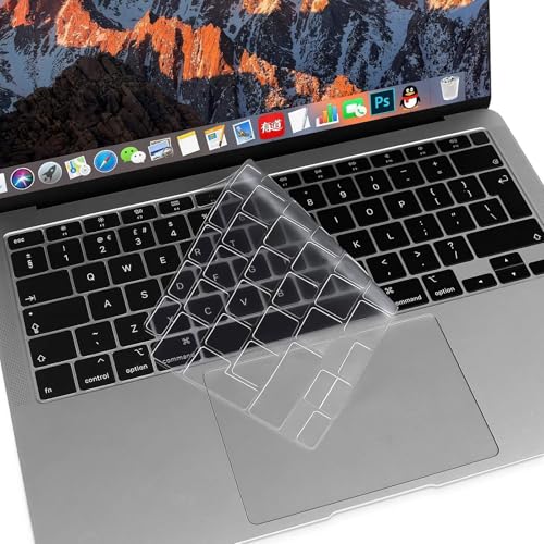 MOSISO Ultra Dünn TPU Tastaturschutz Nur Kompatibel mit MacBook Air 13 Zoll 2022 2021 2020 A2337 M1 A2179 Hinten Beleuchtet Tastatur mit Retina Display&Touch ID,Weicher Hautschutz,Transparent MOSISO Ultra Dünn TPU Tastaturschutz Nur Kompatibel mit MacBook Air 13 Zoll 2022 2021 2020 A2337 M1 A2179 Hinten Beleuchtet Tastatur mit Retina Display&Touch ID,Weicher Hautschutz,Transparent von MOSISO