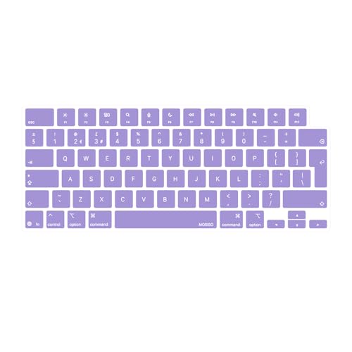 MOSISO Tastaturabdeckung Haut Kompatibel mit MacBook Air 13,6 Zoll 2025 M4 A3240,Kompatibel mit MacBook Air 15 Zoll M4 A3241,EU-Layout Ultra Dünn Tastaturschutz, Lila MOSISO Tastaturabdeckung Haut Kompatibel mit MacBook Air 13,6 Zoll 2025 M4 A3240,Kompatibel mit MacBook Air 15 Zoll M4 A3241,EU-Layout Ultra Dünn Tastaturschutz, Lila von MOSISO