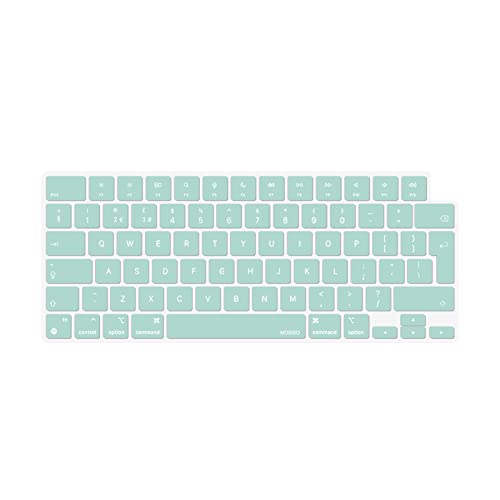 MOSISO Tastaturabdeckung Skin Kompatibel mit MacBook Air 13,6 M3 A3113 M2 A2681 2025-2022, für MacBook Air 15 2025-2023, für Mac Pro 14/16 Zoll M4 M3 M2 M1 2021-2025, EU-Layout,Minz Grün MOSISO Tastaturabdeckung Skin Kompatibel mit MacBook Air 13,6 M3 A3113 M2 A2681 2025-2022, für MacBook Air 15 2025-2023, für Mac Pro 14/16 Zoll M4 M3 M2 M1 2021-2025, EU-Layout,Minz Grün von MOSISO