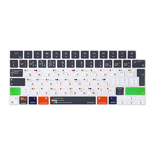 MOSISO Tastaturschutz Kompatibel mit MacBook Air 15 Zoll M2 A2941 2023/Air 13,6 Zoll M2 A2681, Pro 14/16 M2 M1 A2779 A2442 A2780 A2485,Schützende Silikonhaut Mac OS X Verknüpfung, Grau MOSISO Tastaturschutz Kompatibel mit MacBook Air 15 Zoll M2 A2941 2023/Air 13,6 Zoll M2 A2681, Pro 14/16 M2 M1 A2779 A2442 A2780 A2485,Schützende Silikonhaut Mac OS X Verknüpfung, Grau von MOSISO