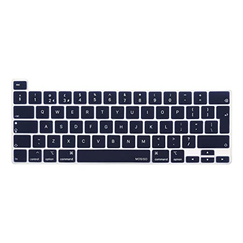 MOSISO Tastaturschutz Kompatibel mit MacBook Pro 13 Zoll 2024-2020 M2 M1 A2338 A2289 A2251, Kompatibel mit MacBook Pro 16 Zoll 2020 2019 A2141 Touch ID, Schützende Silikonhaut, Navy Blau MOSISO Tastaturschutz Kompatibel mit MacBook Pro 13 Zoll 2024-2020 M2 M1 A2338 A2289 A2251, Kompatibel mit MacBook Pro 16 Zoll 2020 2019 A2141 Touch ID, Schützende Silikonhaut, Navy Blau von MOSISO