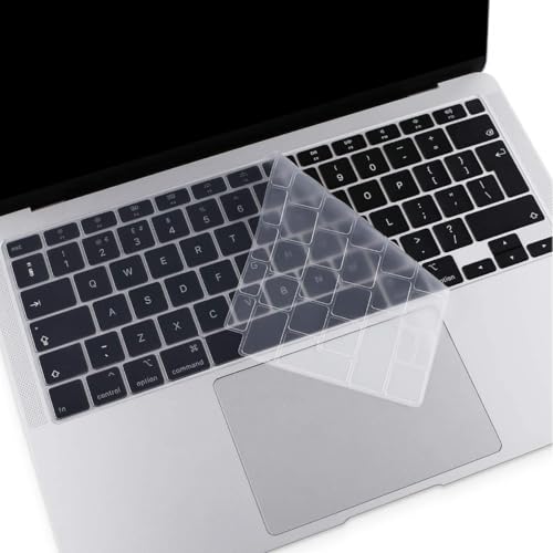 MOSISO Tastaturschutz Nur Kompatibel mit MacBook Air 13 Zoll 2022 2021 2020 A2337 M1 A2179 Von Hinten Beleuchtet mit Retina Display&Touch ID,wasserdichte Staubdichte Silikonschutzhaut,Transparent MOSISO Tastaturschutz Nur Kompatibel mit MacBook Air 13 Zoll 2022 2021 2020 A2337 M1 A2179 Von Hinten Beleuchtet mit Retina Display&Touch ID,wasserdichte Staubdichte Silikonschutzhaut,Transparent von MOSISO