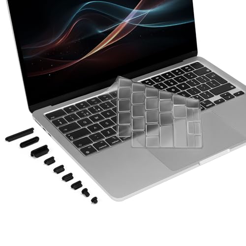 MOSISO Tastaturschutz Ultra Dünn Skin mit Staubpfropfen Kompatibel mit MacBook Air 13,6 M4 M3 M2 2025-2022,für Mac Air 15 M4 M3 M2 2025-2023,für MacBook Pro 14/16 Zoll M4 M3 M2 M1 2021-2025,Clear MOSISO Tastaturschutz Ultra Dünn Skin mit Staubpfropfen Kompatibel mit MacBook Air 13,6 M4 M3 M2 2025-2022,für Mac Air 15 M4 M3 M2 2025-2023,für MacBook Pro 14/16 Zoll M4 M3 M2 M1 2021-2025,Clear von MOSISO