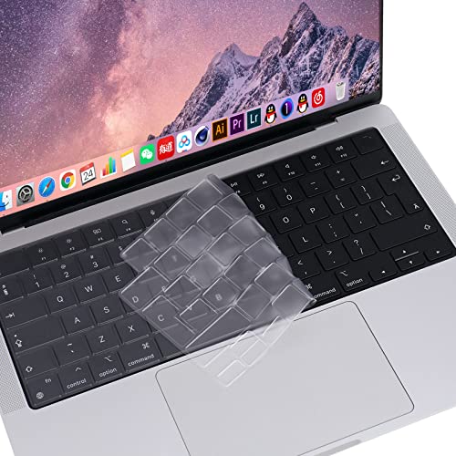 MOSISO Ultra Thin TPU Tastaturschutz Kompatibel mit MacBook Air 15 M3 A3114 M2 A2941/Air 13,6 M3 A3113 M2 A2681/Pro 14/16 M3 M2 M1 A2918 A2992 A2779 A2442 A2991 A2780 A2485, EU Layout, Transparent MOSISO Ultra Thin TPU Tastaturschutz Kompatibel mit MacBook Air 15 M3 A3114 M2 A2941/Air 13,6 M3 A3113 M2 A2681/Pro 14/16 M3 M2 M1 A2918 A2992 A2779 A2442 A2991 A2780 A2485, EU Layout, Transparent von MOSISO