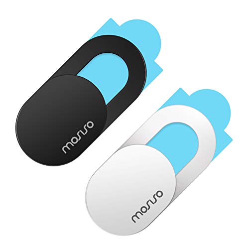 MOSISO Webcam Abdeckung Slide 0,027 Zoll Slider Laptop Kamera Cover Lens Blocker Shell Aufkleber Kompatibel mit MacBook/iPad/iMac/Tablet/Notebook Ultradünner Datenschutzschutz (2er Pack) von MOSISO