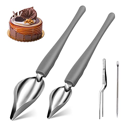 MOSNOW 2 Stück Dekorierlöffel Edelstahl Dekorieren Löffel, Kulinarisch Zeichnen Löffel DIY Kuchen Schokolade Gebäck Dekorieren Löffel & Pinzette & Pull Needl MOSNOW 2 Stück Dekorierlöffel Edelstahl Dekorieren Löffel, Kulinarisch Zeichnen Löffel DIY Kuchen Schokolade Gebäck Dekorieren Löffel & Pinzette & Pull Needl von MOSNOW