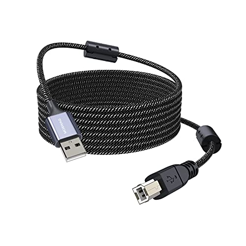 MOSWAG Druckerkabel 32.8ft/10m USB Typ A auf Typ B Langlebiges USB Druckerkabel High Speed ​​Druckerkabel für HP, Canon, Dell, Epson, Lexmark, Xerox, Brother, Samsung und mehr von MOSWAG