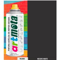 Mattschwarz Spray RAL9005, 216ml Mota Werkzeuge 39901 von MOTA HERRAMIENTAS