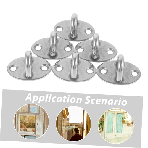 MOTHNUR 10 Stück Teiliges Edelstahl Pad Eye Plate Haken Robuste Deckenbefestigung aus Dickem Rostfreiem Stahl Vielseitig Einsetzbar für Stabiles Aufhängen Schwerer Gegenstände im MOTHNUR 10 Stück Teiliges Edelstahl Pad Eye Plate Haken Robuste Deckenbefestigung aus Dickem Rostfreiem Stahl Vielseitig Einsetzbar für Stabiles Aufhängen Schwerer Gegenstände im von MOTHNUR